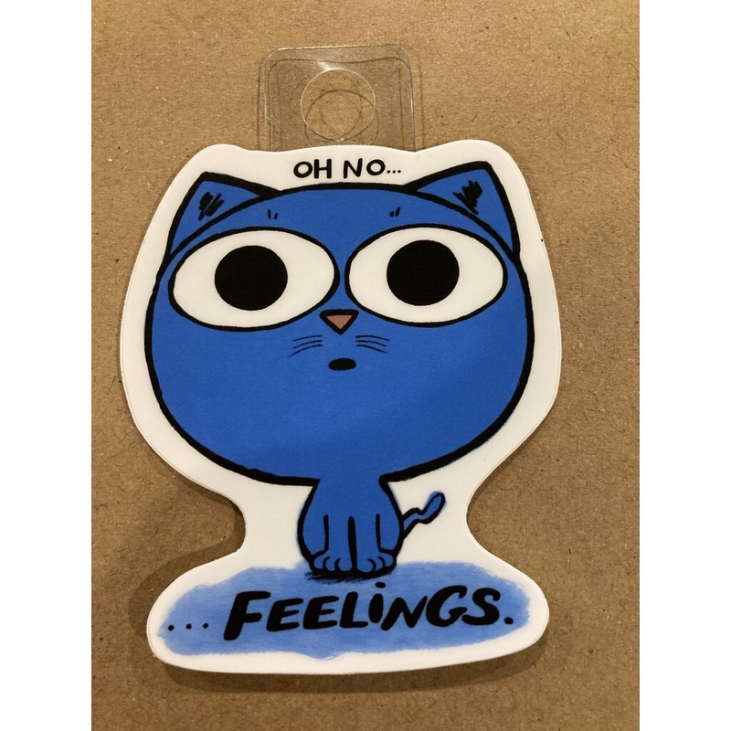Oh No... FEELINGS Cat Sticker