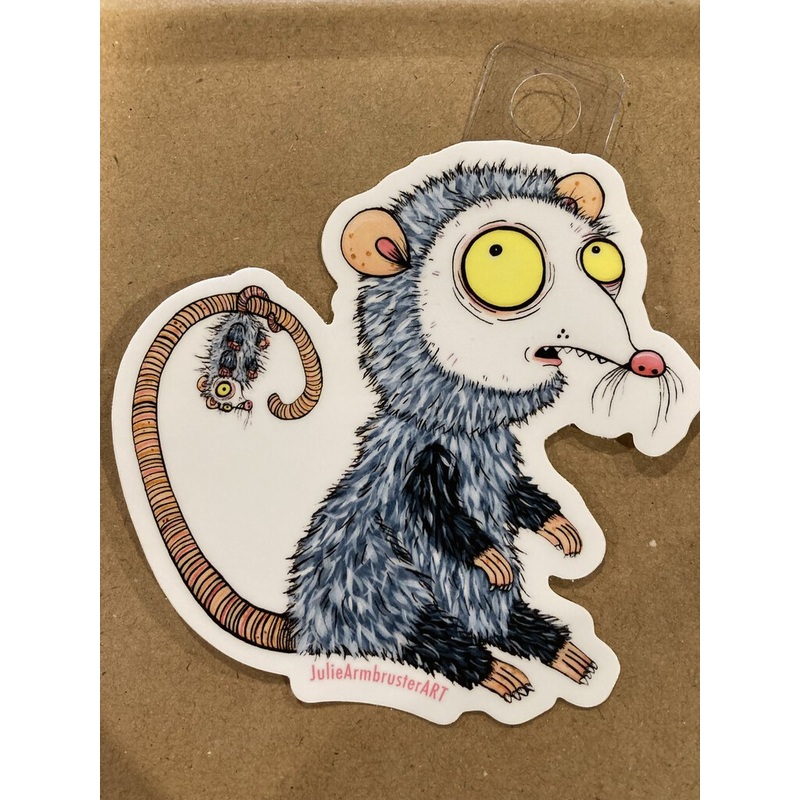 Opossum and Joey Sticker