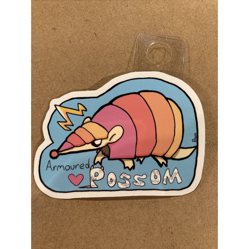 Raya Sly Armoured Possum Sticker