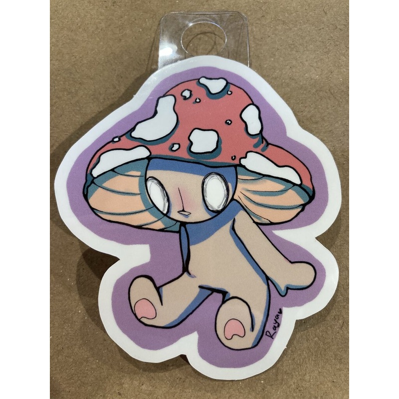 Raya Sly Mushroom Hat Sticker