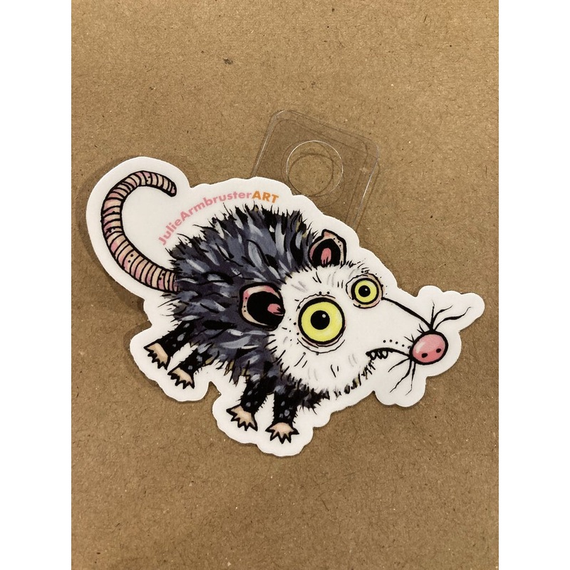 Tail Dangler Opossum Sticker