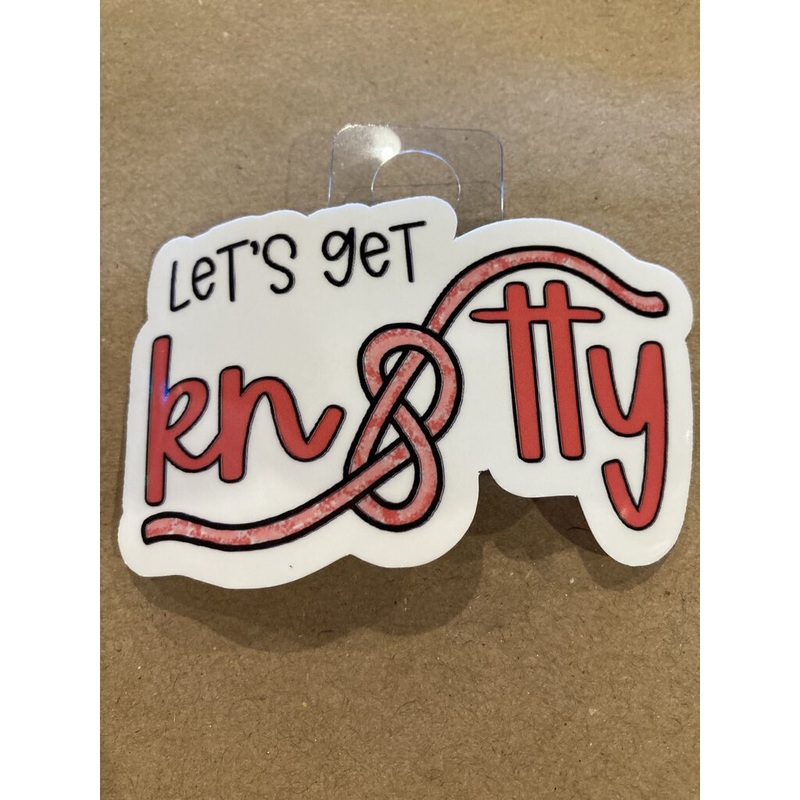 The Holler Hippie Let's Get Knotty Sticker