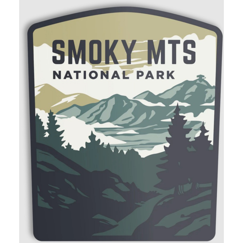 The Landmark Project Vinyl Sticker, Smoky Mountains National Park