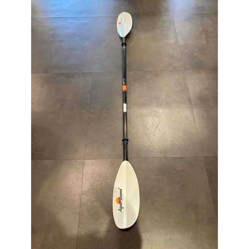 Aqua-Bound Manta Ray Hybrid Carbon Shaft Kayak Paddel, White/Black, 230cm
