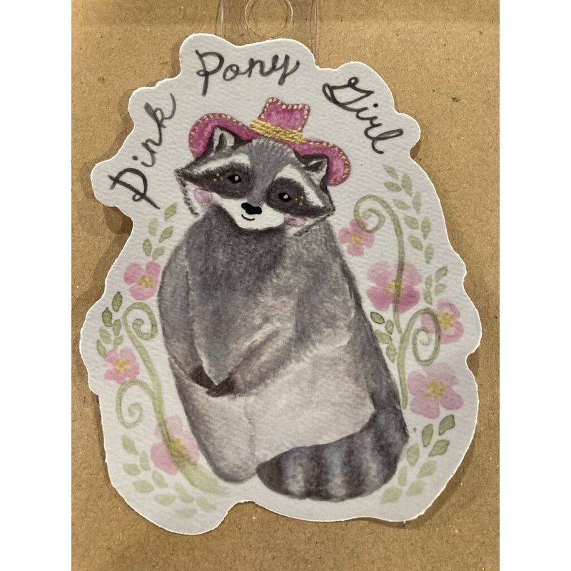 Kimberly Poovey Pink Pony Girl Sticker