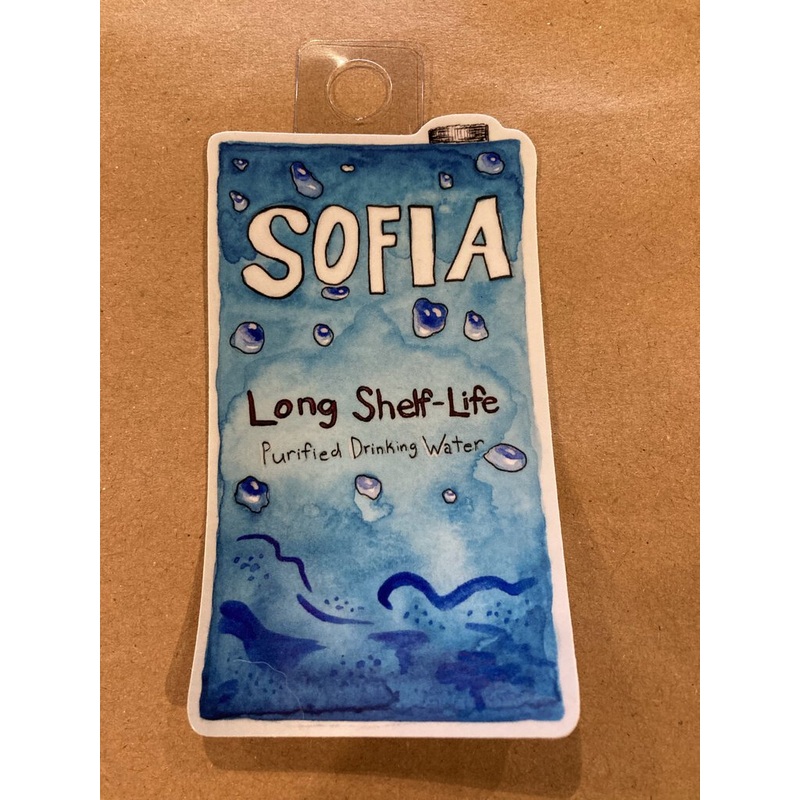 Kimberly Poovey Sofia Water Sticker