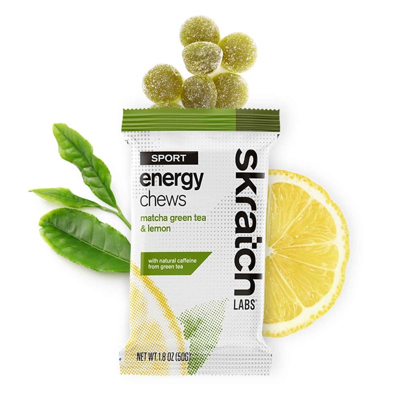 Sport Energy Chews, Matcha Green Tea and Lemon, Single Serving