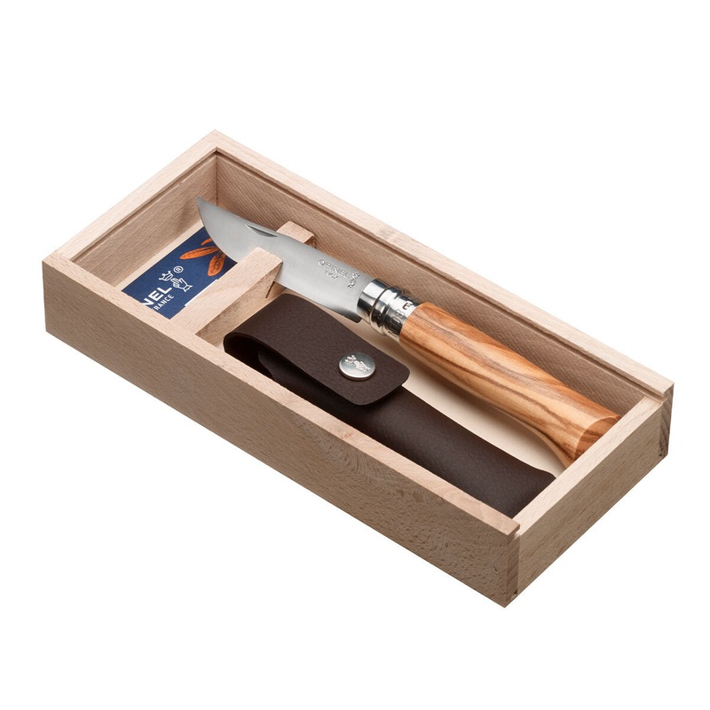 Carbon Steel Knife #8 + Sheath Gift Box