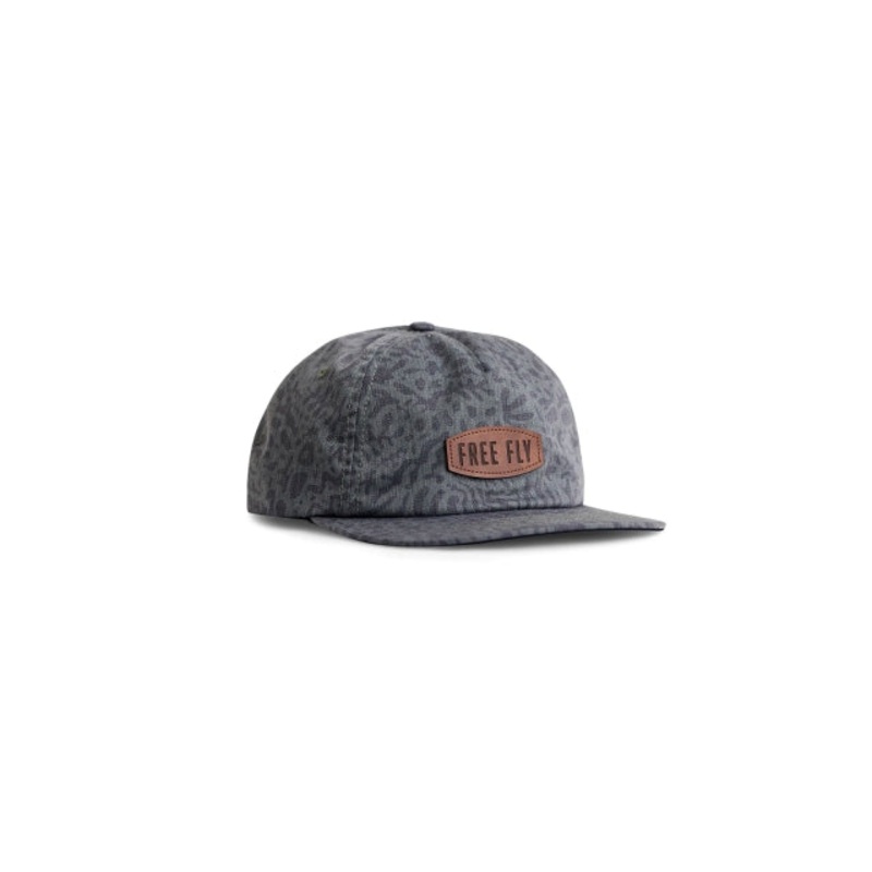 Drifter Flat Brim Hat - Drifter Print - Fatigue