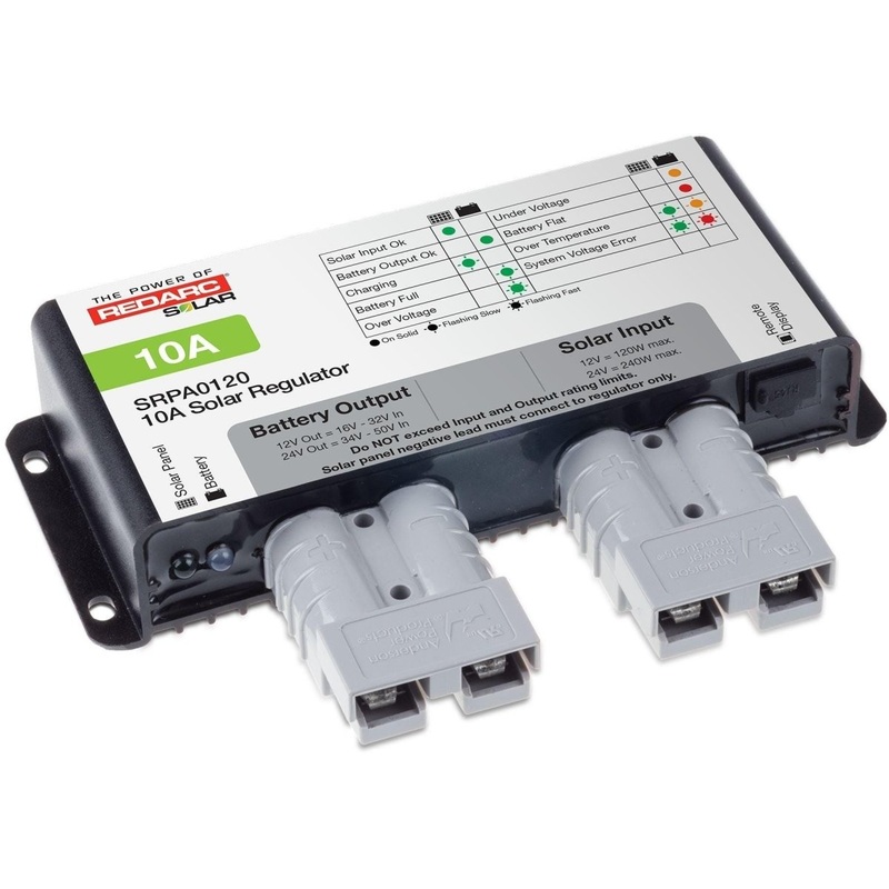 REDARC 10A Solar Regulator - Anderson Connection