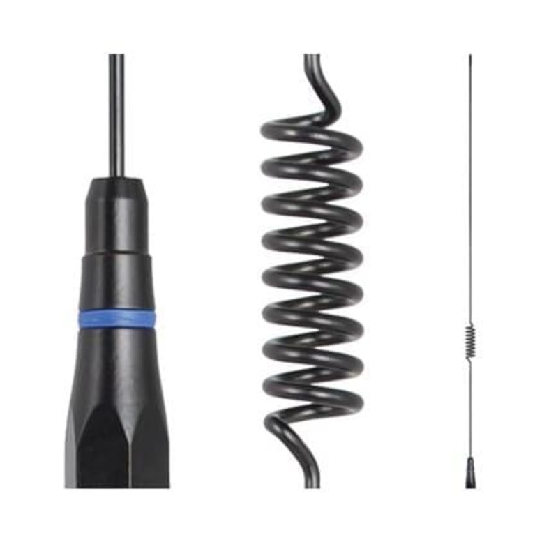 GME 60cm Black Stainless Steel Whip (6.6dBi Gain)