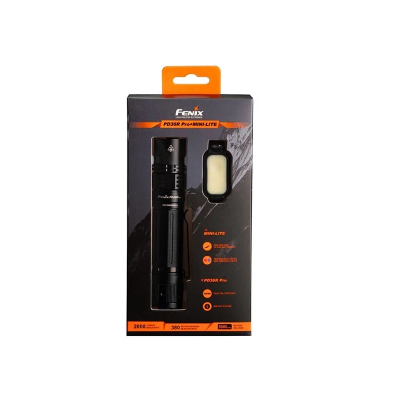 Fenix PD36R Pro + Free E03 V2.0 Mini Light Gift Set
