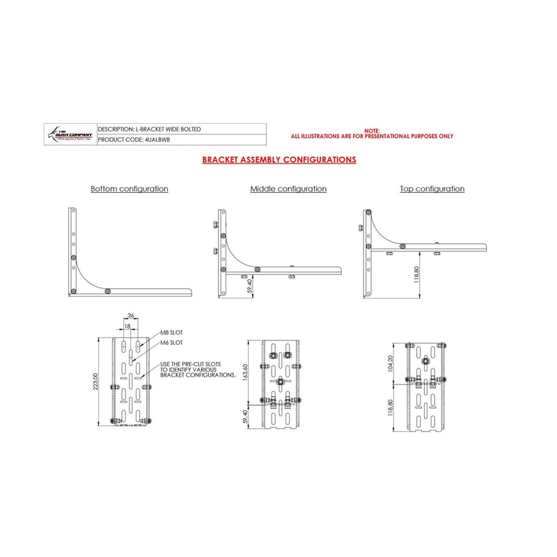 The Bush Company Awning Heavy Duty L Bracket