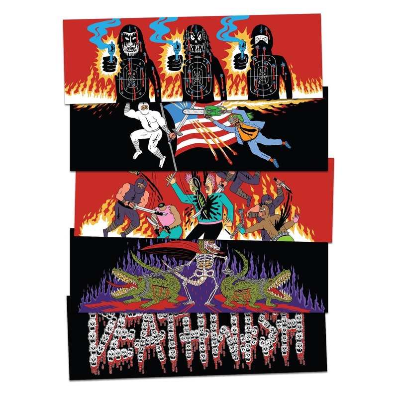 Deathwish Revenge of the Ninja Sticker Single