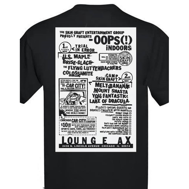 SKiN GRAFT Records "Oops (!) Indoors 1996" T-Shirt