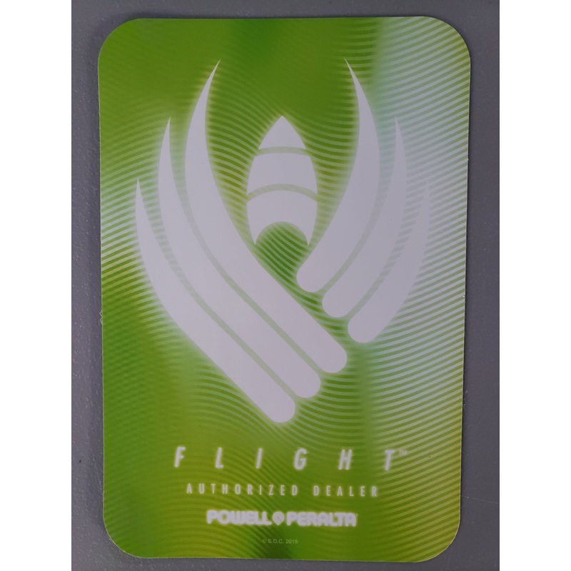 Powell Peralta Flight Glow Authorized Dealer Two-Sided Window Sticker